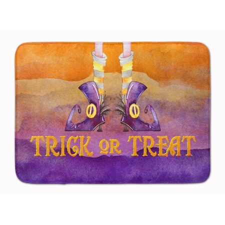 Carolines Treasures Halloween Trick Witches Feet Machine Washable Memory Foam Mat BB7460RUG
